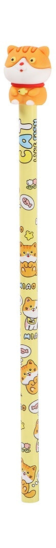 Lápis com Borracha Gato Malhado