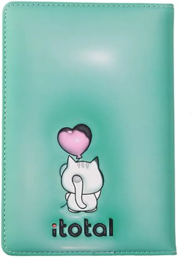 Caderno 3D A5 Gato Branco Folhas Lisas Itotal