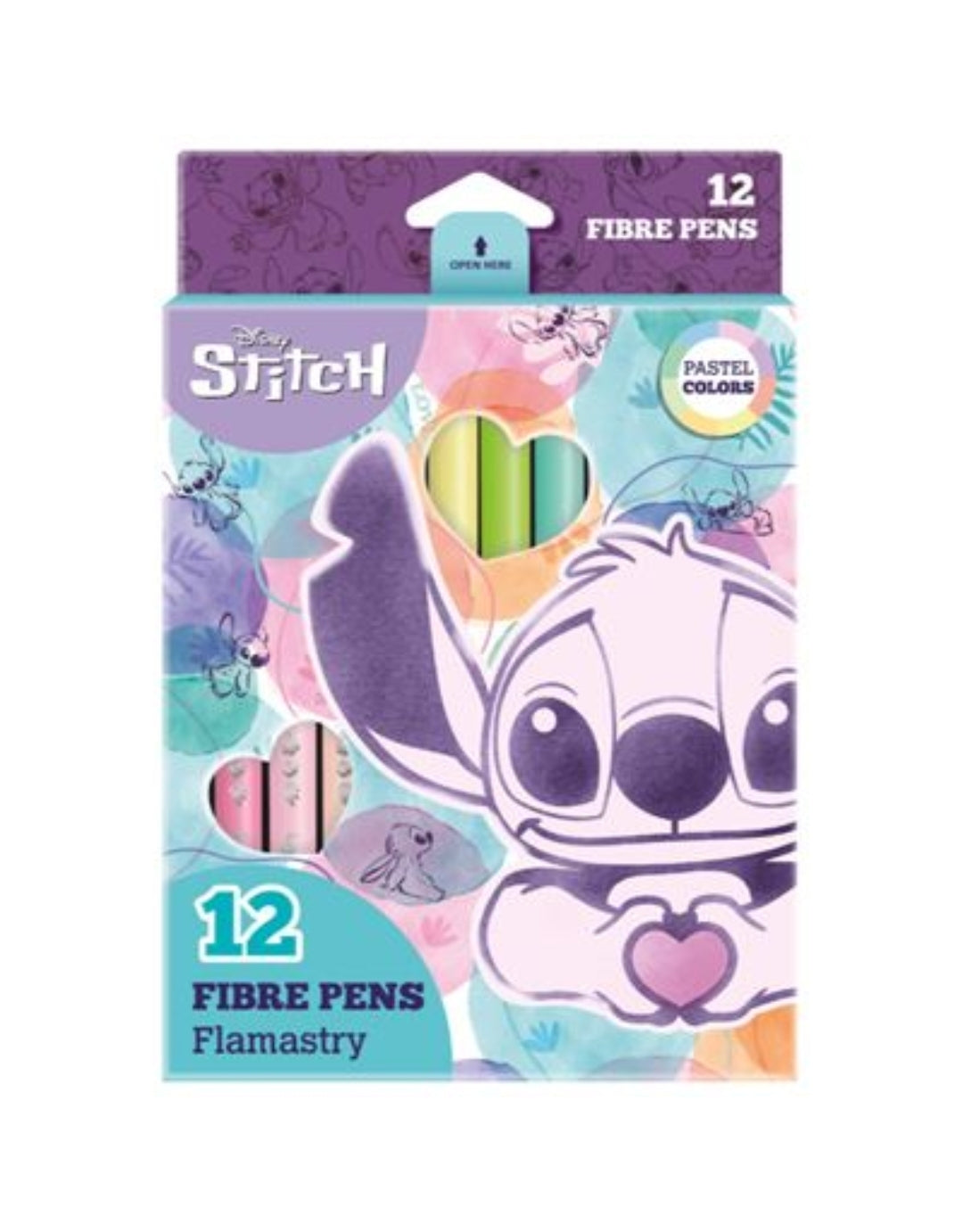 Conjunto 12 Marcadores Stitch Cores Pastel