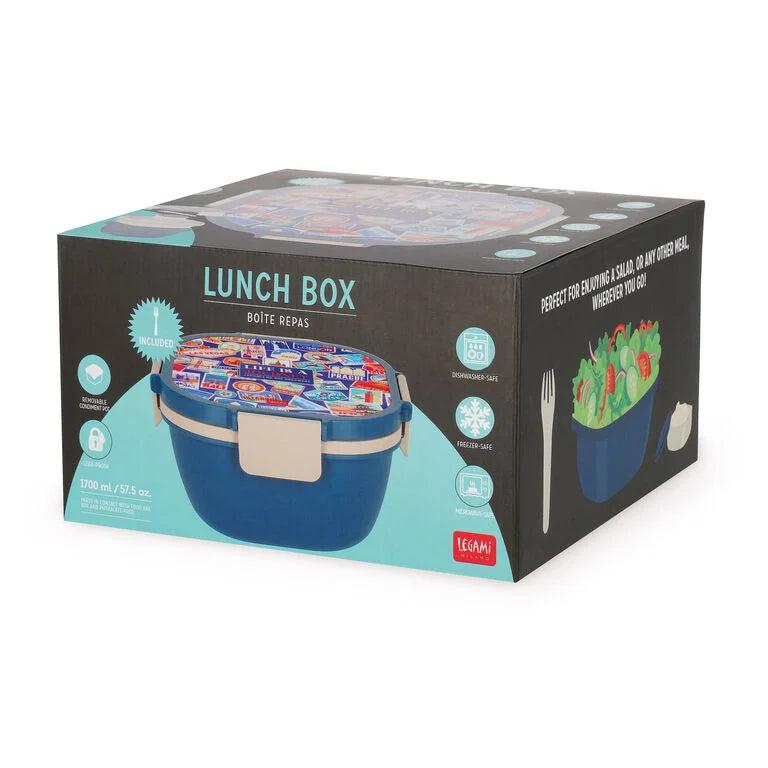 Caixa de Almoço (Bowl) Com Divisórias Stickers Legami