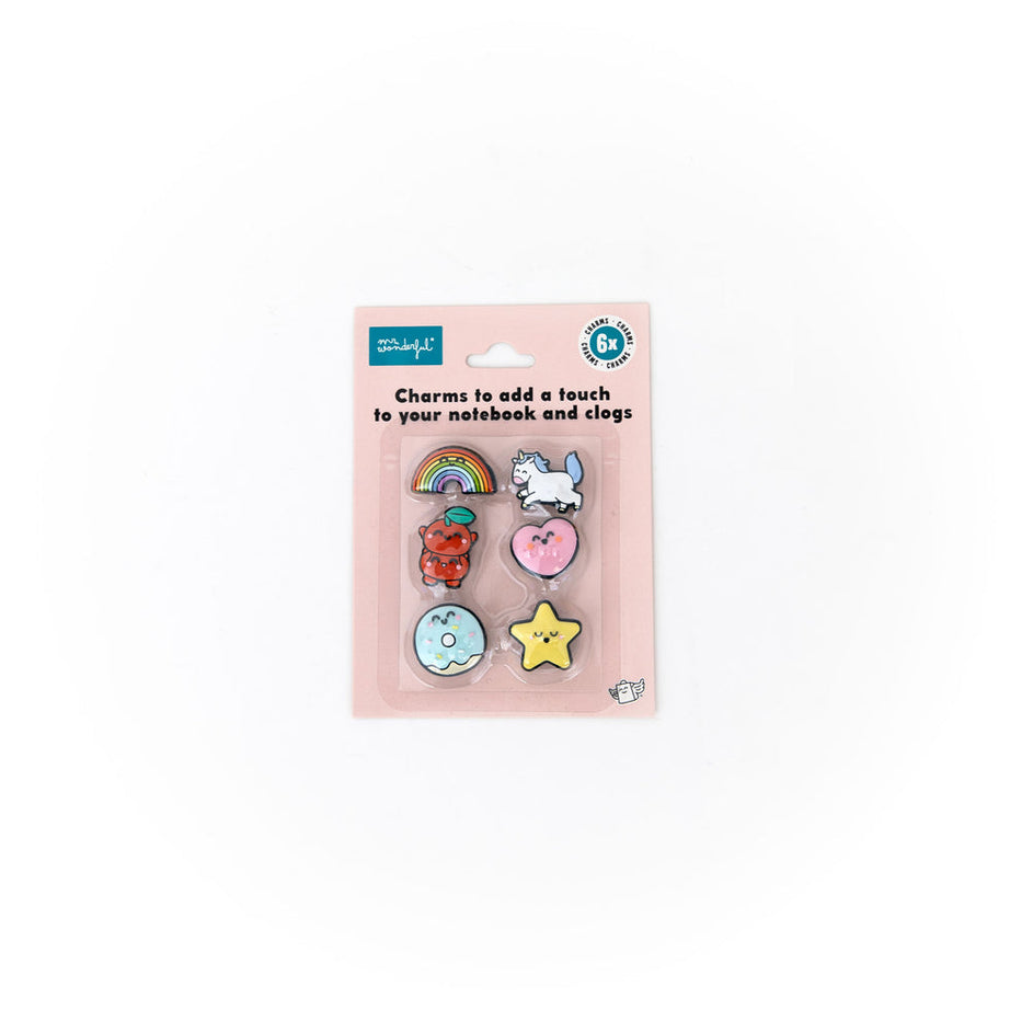 Conjunto 6 Pins para Caderno e Crocs - Mr.Wonderful