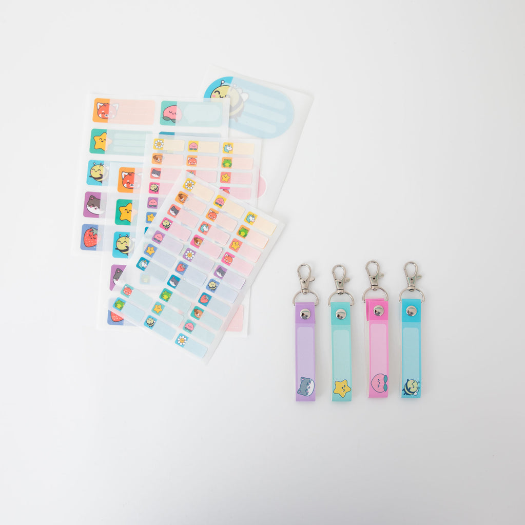 Conjunto de Autocolantes e Fitas para Identificação do Material Escolar Mr.Wonderful