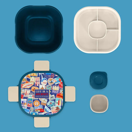 Caixa de Almoço (Bowl) Com Divisórias Stickers Legami