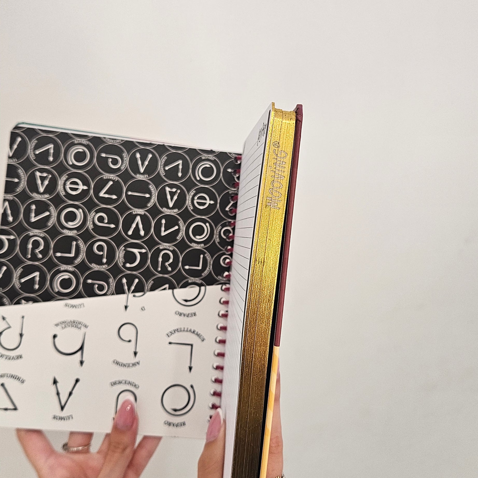 Caderno A5 em Espiral Quadriculado Harry Potter com Autocolantes e Envelope