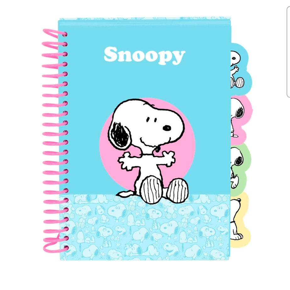 Caderno A5 Snoopy com Separadores