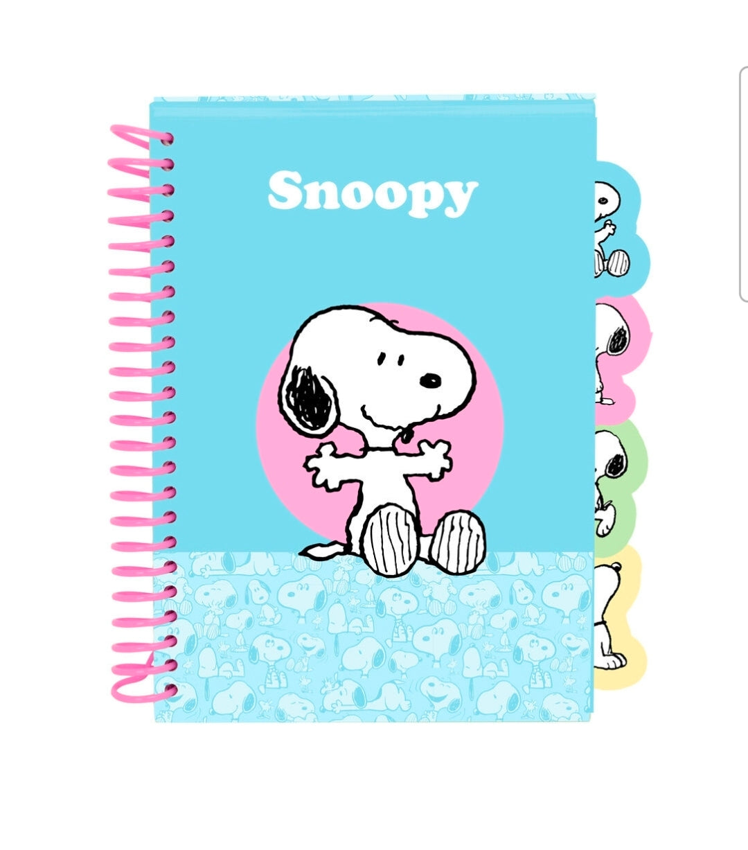 Caderno A5 Snoopy com Separadores