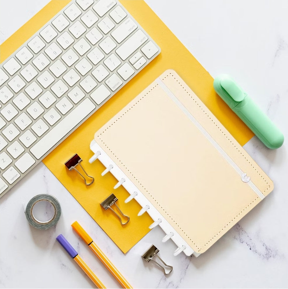 Caderno Inteligente A5 Amarelo Pastel