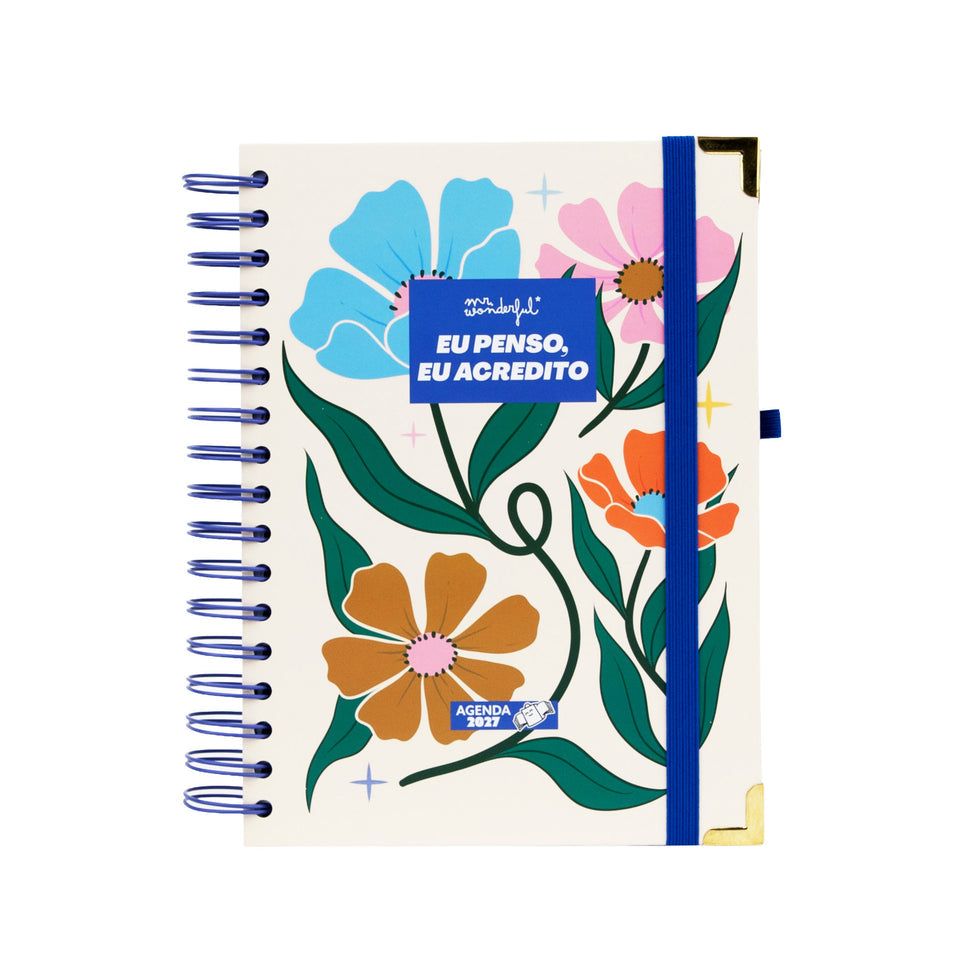 Agenda Diária 2027 Mr.Wonderful "Eu Penso, Eu Acredito"