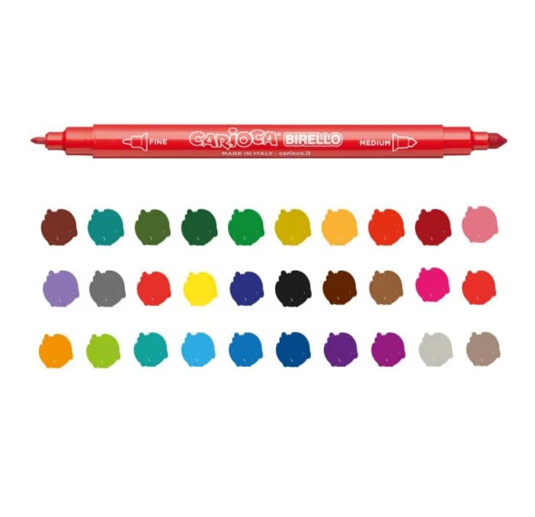 30 Marcadores Dupla Ponta Carioca