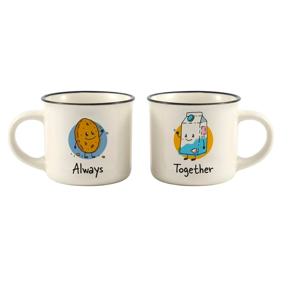 Conjunto 2 Chávenas de Café "Always - Together" Itotal