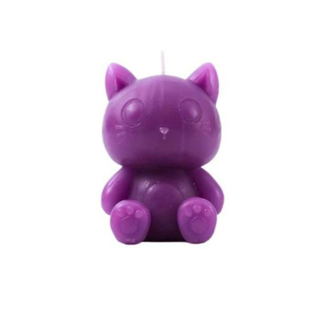 Vela Gato Roxo 3D Aroma Lavanda Itotal