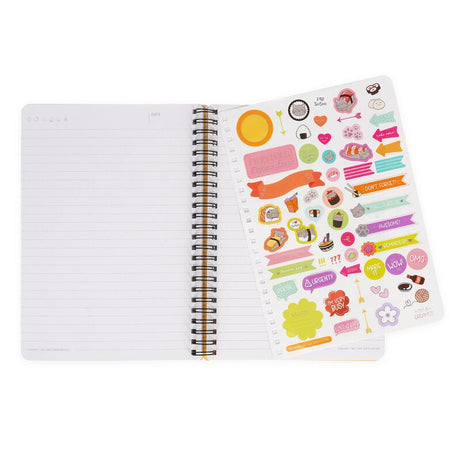 Caderno A5 Espiral Pautado Sushi Cat Legami