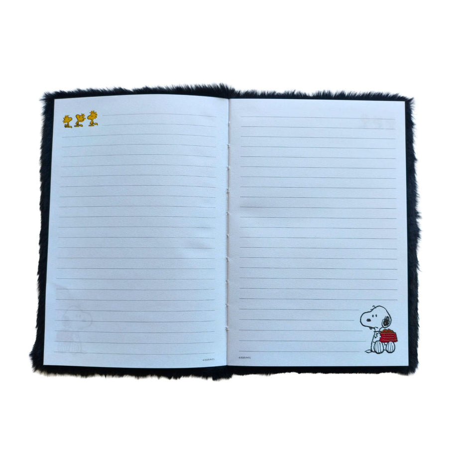 Caderno A5 em Pelúcia Snoopy