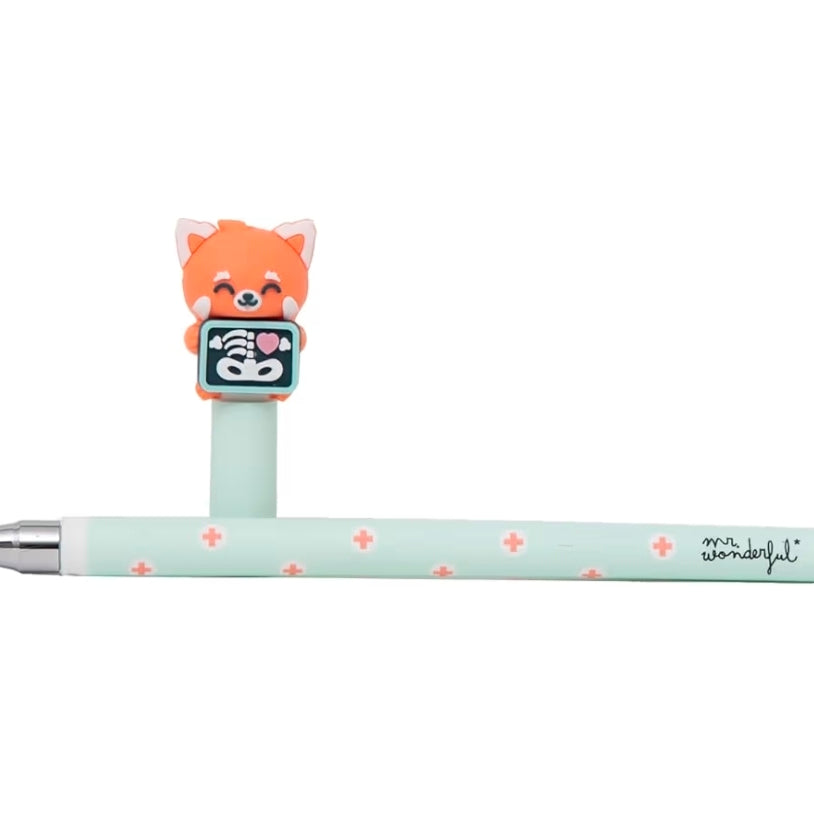 Conjunto 3 Canetas Apagáveis Tema Saúde Mr.Wonderful