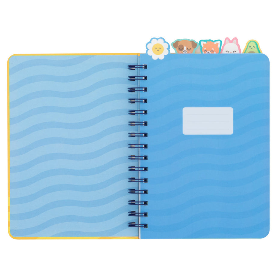 Caderno A5 Espiral Pautado Separadores "Para Grandes Metas Grandes Planos" Mr.Wonderful