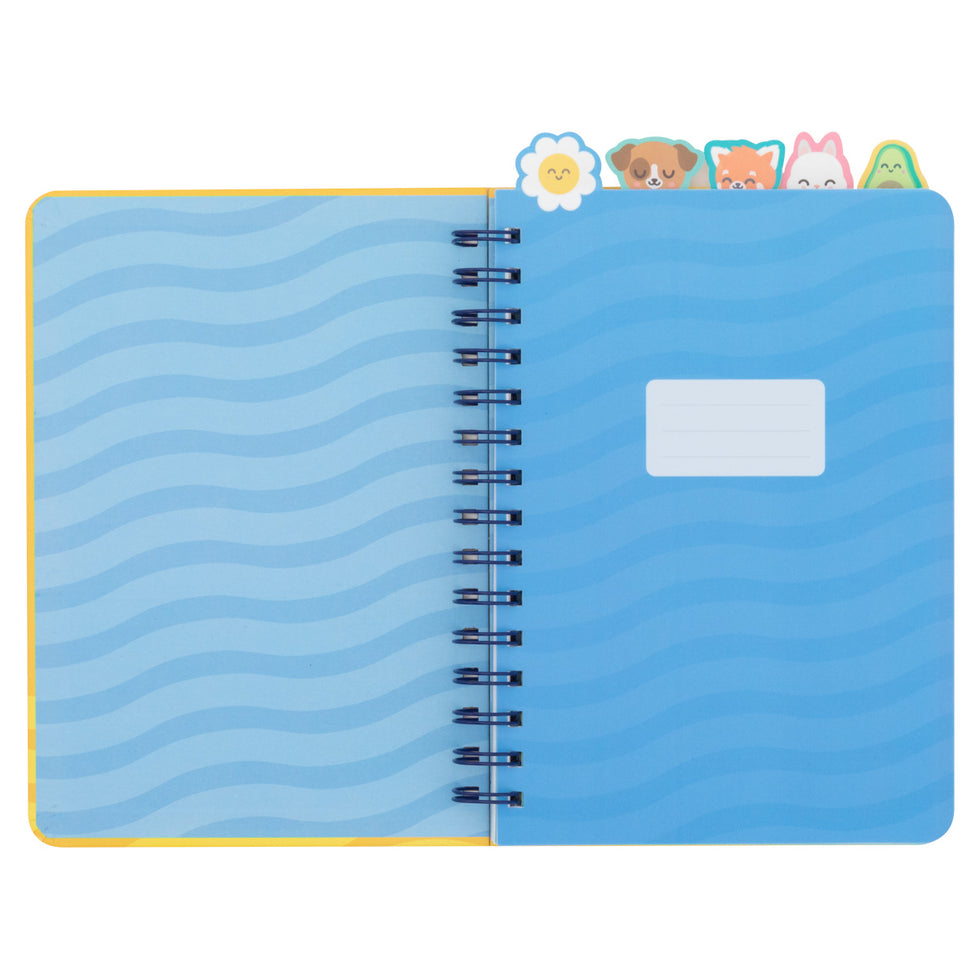 Caderno A5 Espiral Pautado Separadores "Para Grandes Metas Grandes Planos" Mr.Wonderful