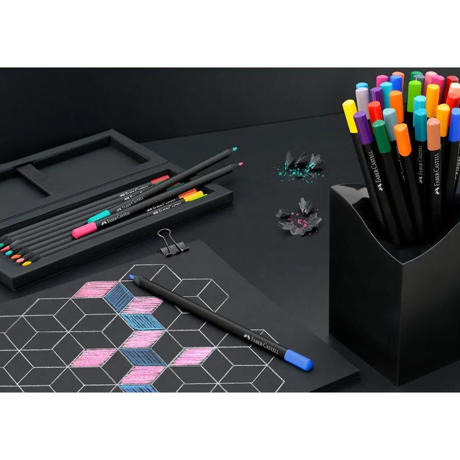 Conjunto 24 Lápis Colorir Black Edição Faber-Castell