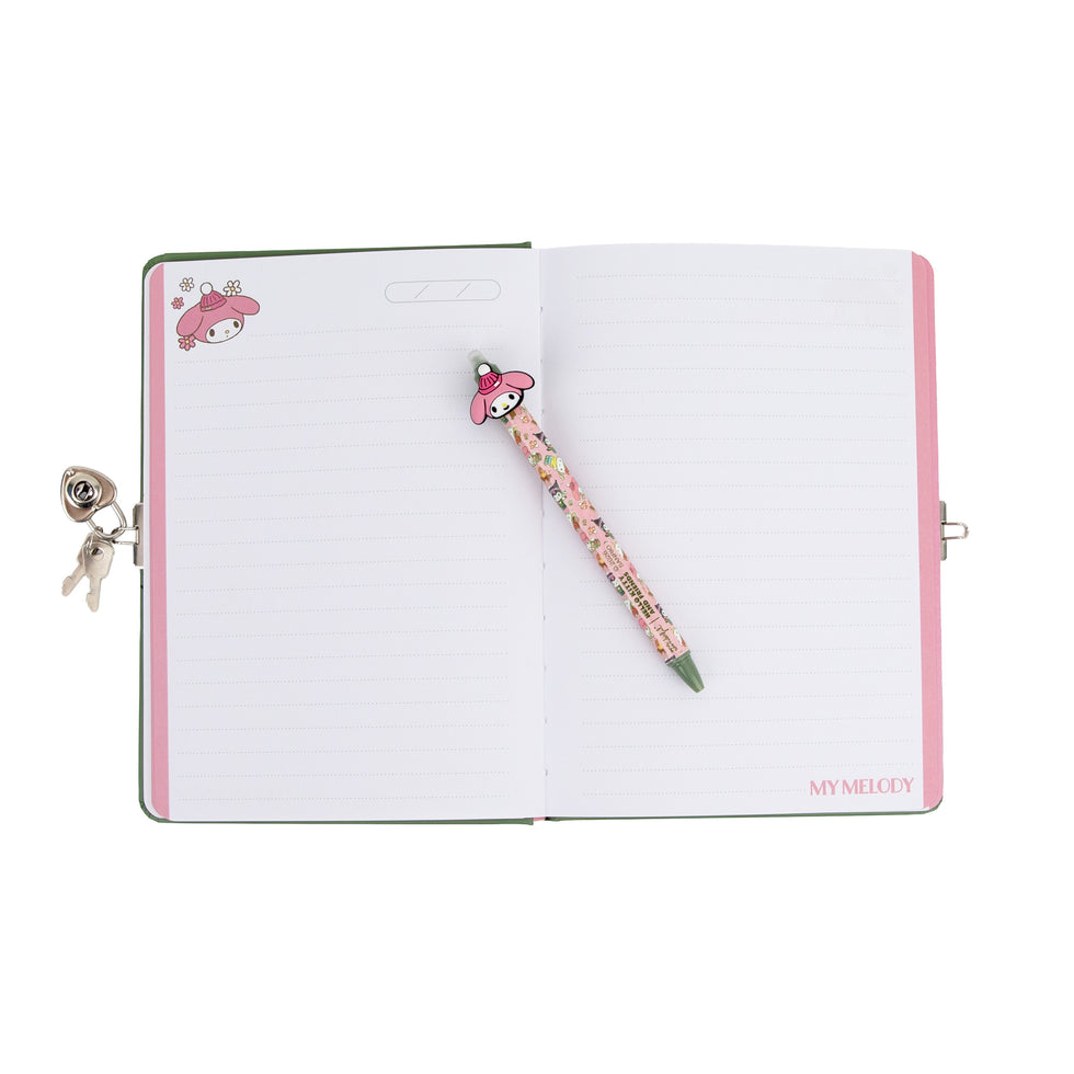 Diário Secreto + Caneta Apagável  My Melody Mr.Wonderful