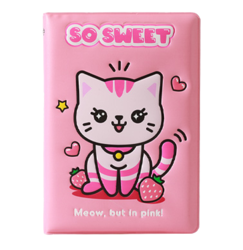 Caderno Gato Rosa Itotal