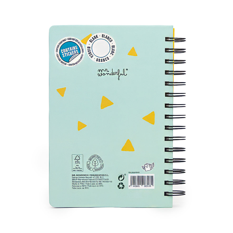 Caderno A5 Abacate 3D Squishy Mr.Wonderful