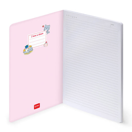 Caderno Grande B5 Pautado Gato Legami