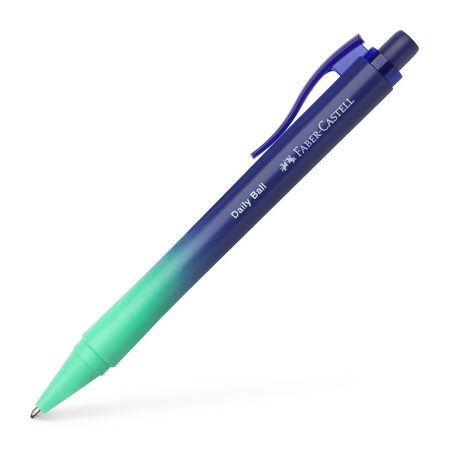 Caneta Esferográfica Daily Ball  Buzzing Blue Flow Faber-Castell