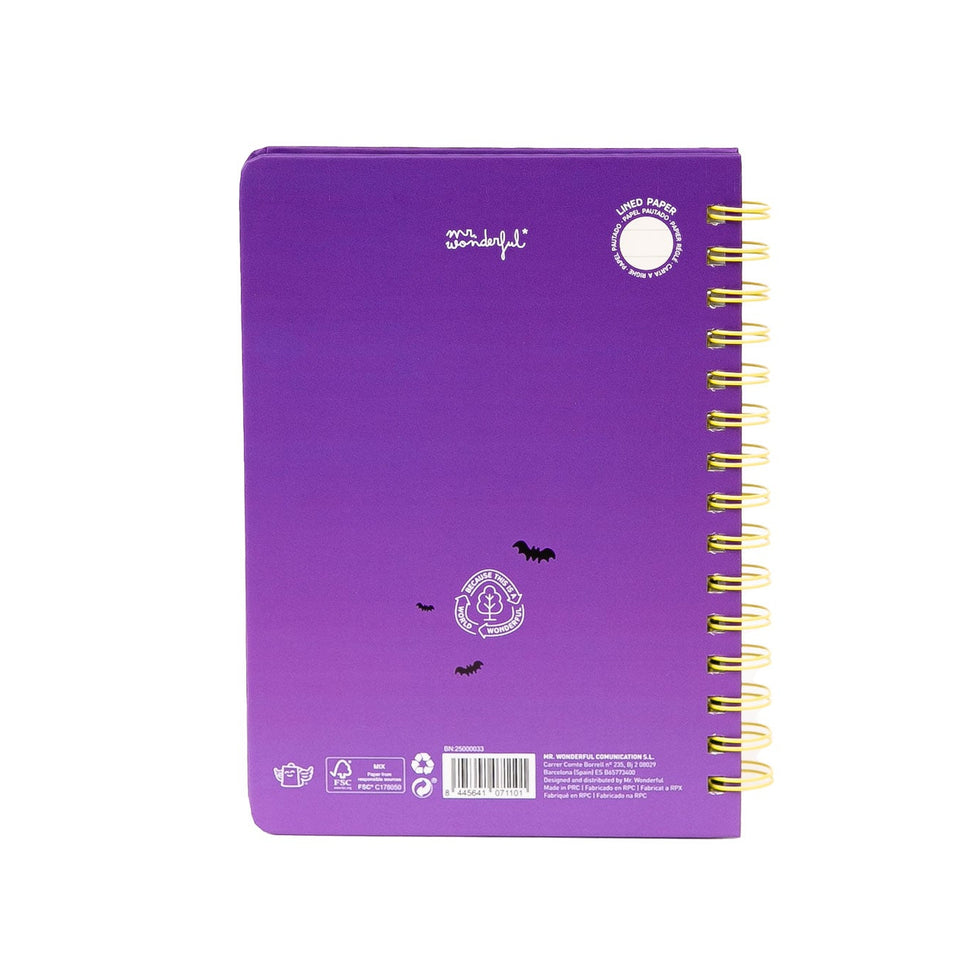 Caderno A5 Espiral Halloween Mr.Wonderful