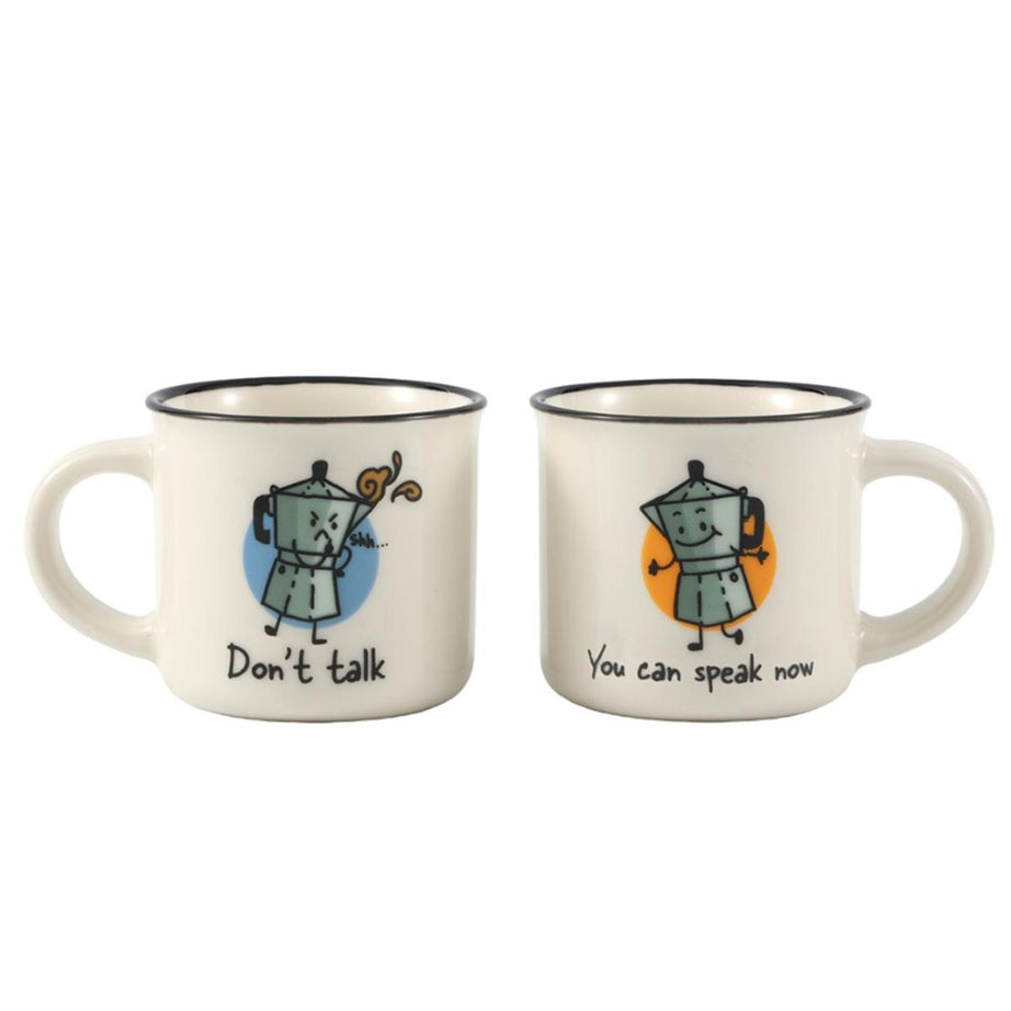 Conjunto 2 Chávenas Café "Don't  Talk - You Can Speak Now" Itotal
