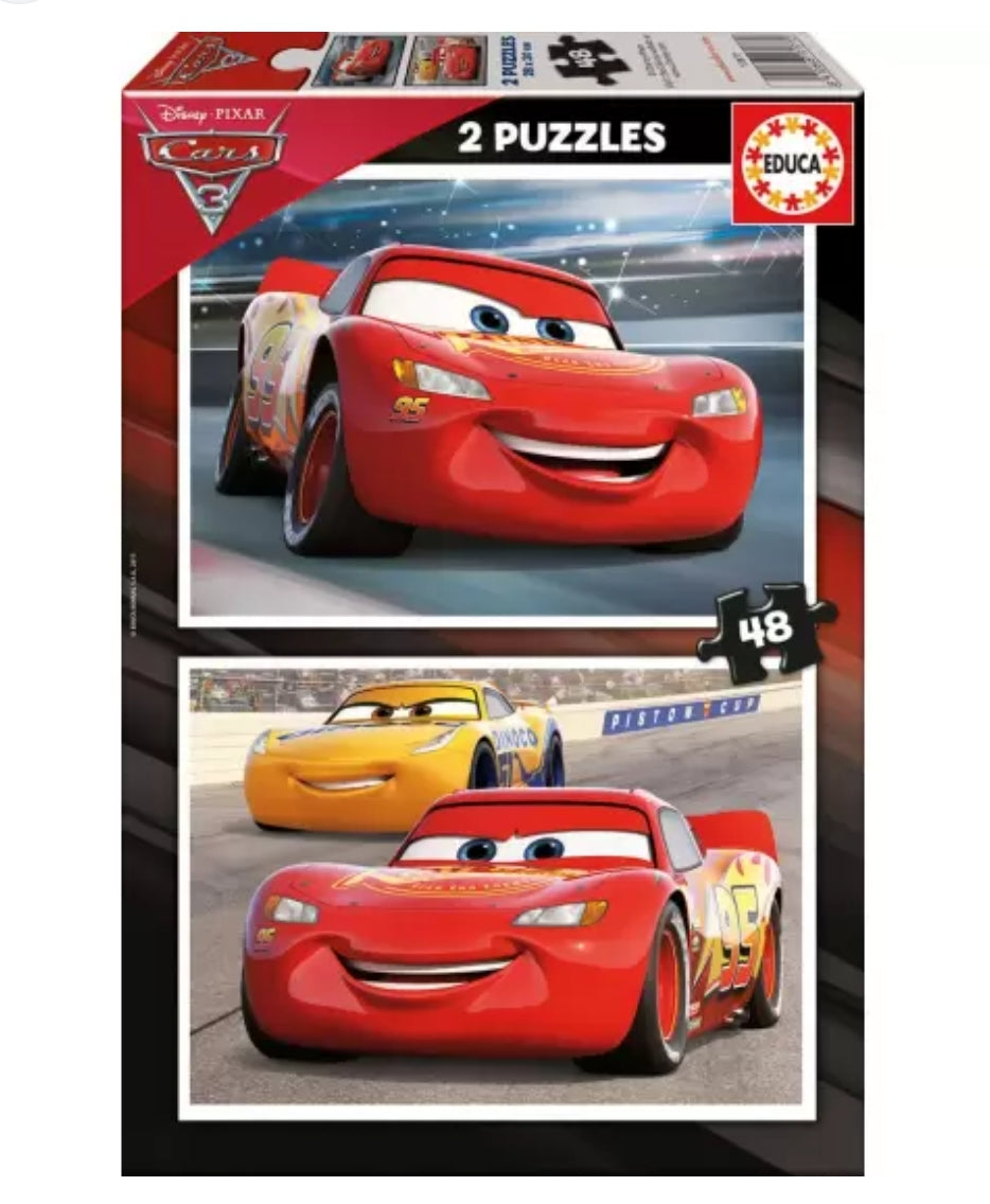 Puzzle 2x48 Peças Cars 3 - Educa