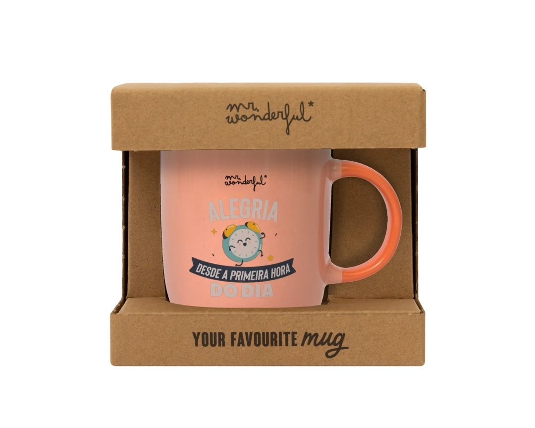 Caneca mr.Wonderful Alegria Desde a Primeira Hora do Dia