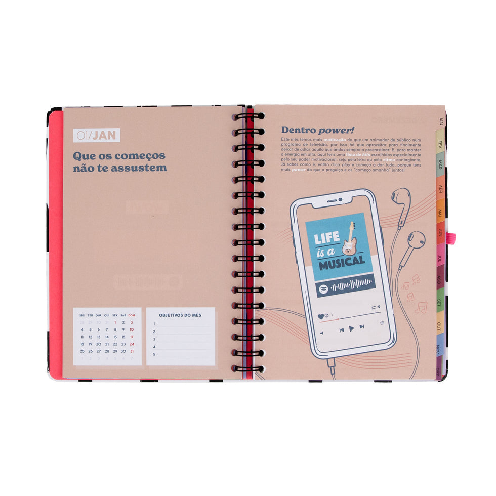 Agenda Semanal 2027 Mr.Wonderful "Hoje Sem Pressa"