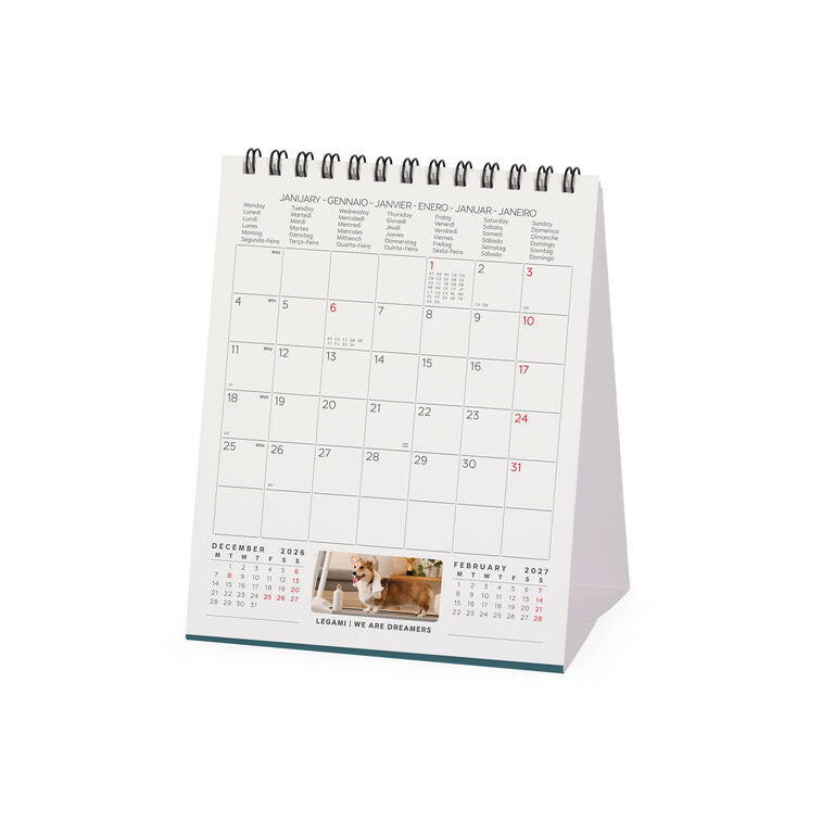 Calendário de Mesa 2027 Supawstar Legami