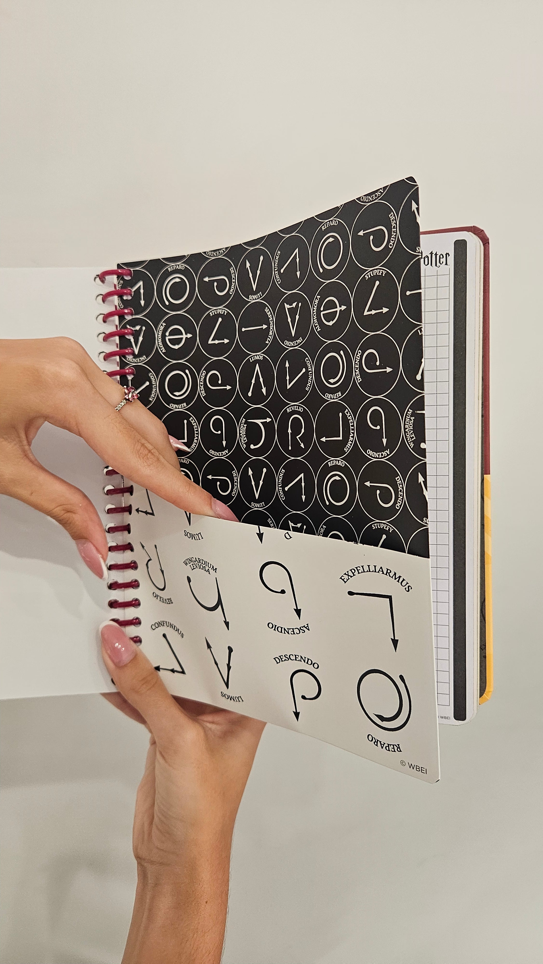 Caderno A5 em Espiral Quadriculado Harry Potter com Autocolantes e Envelope
