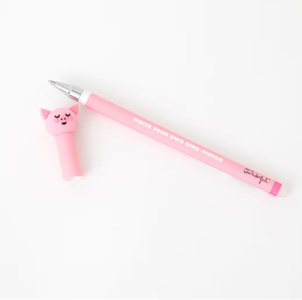 Caneta Apagável Mr.Wonderful Porquinho