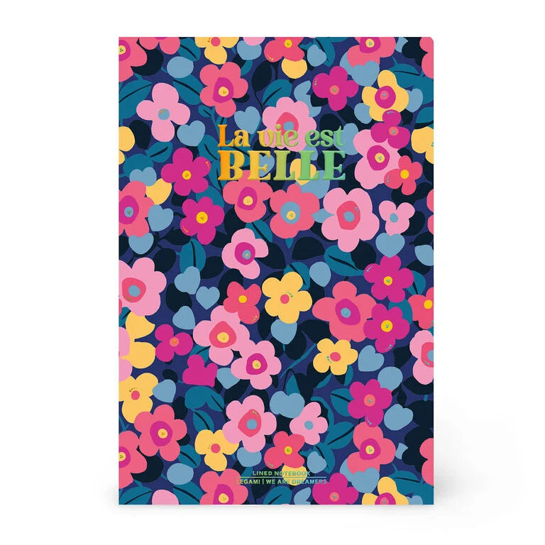 Caderno A5 Pautado Flores Legami