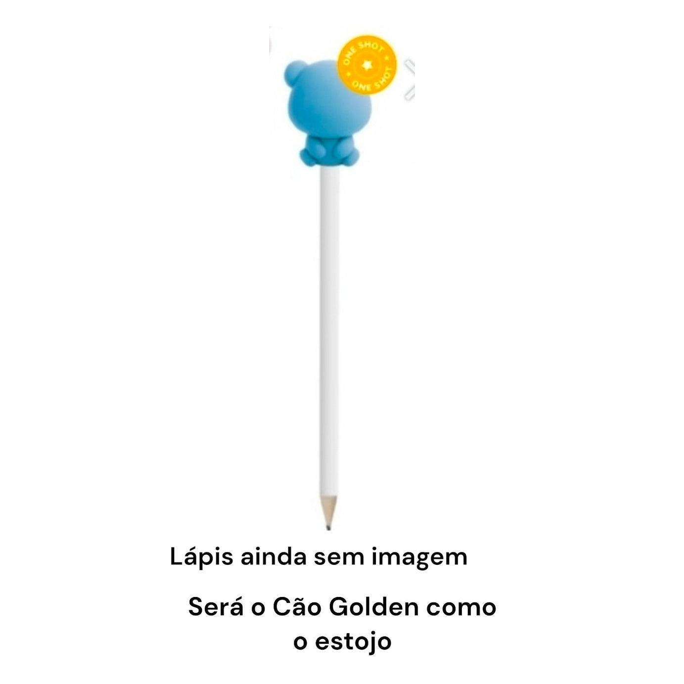Lápis HB com Cão Golden Squishy Legami (ainda não tem imagem oficial)