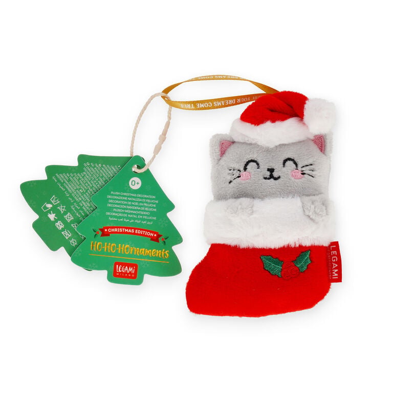 Pré-venda Enfeite de Natal Gato em Pelúcia Legami