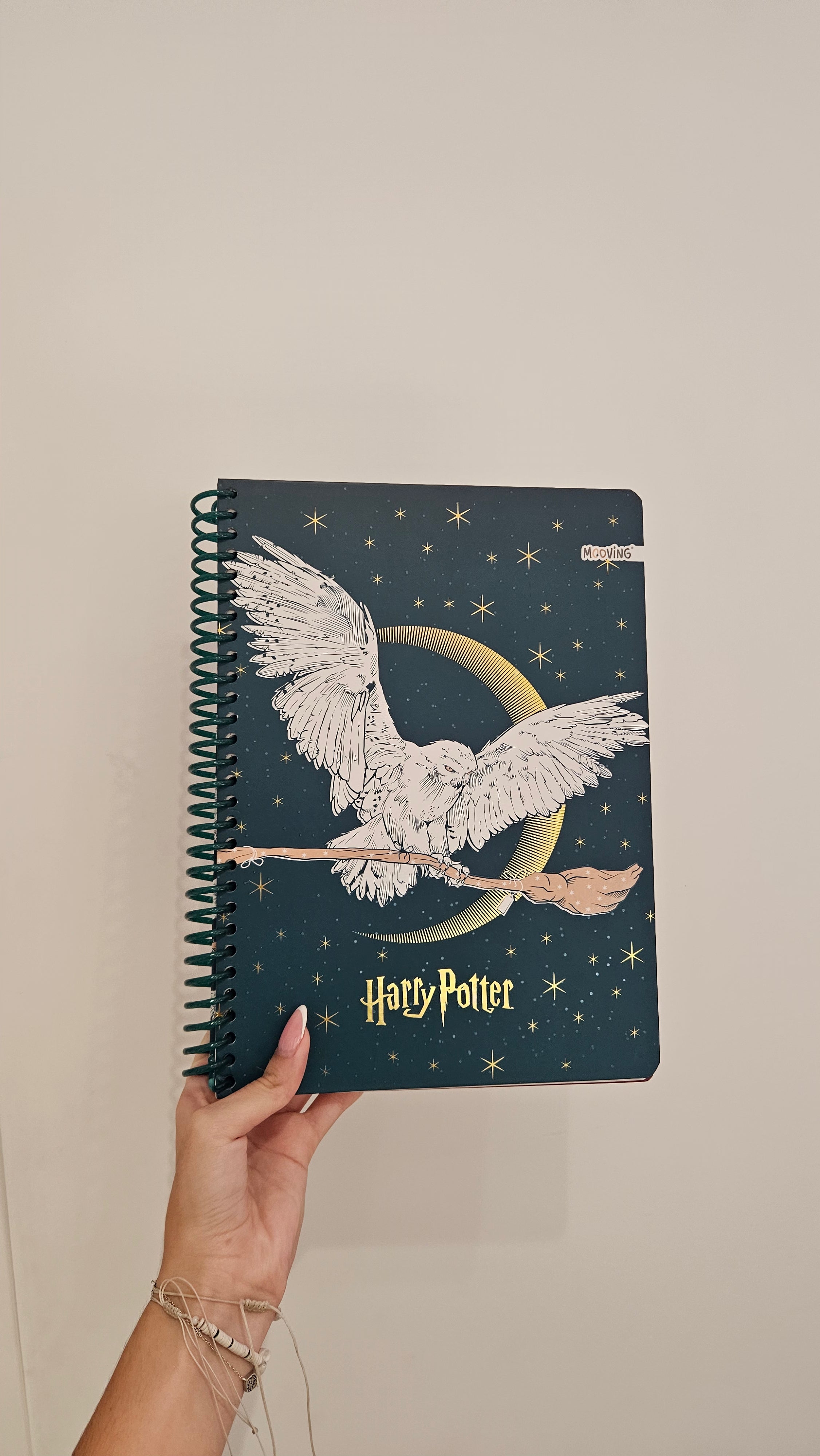 Caderno A4 em Espiral Quadriculado Harry Potter com Autocolantes e Envelope