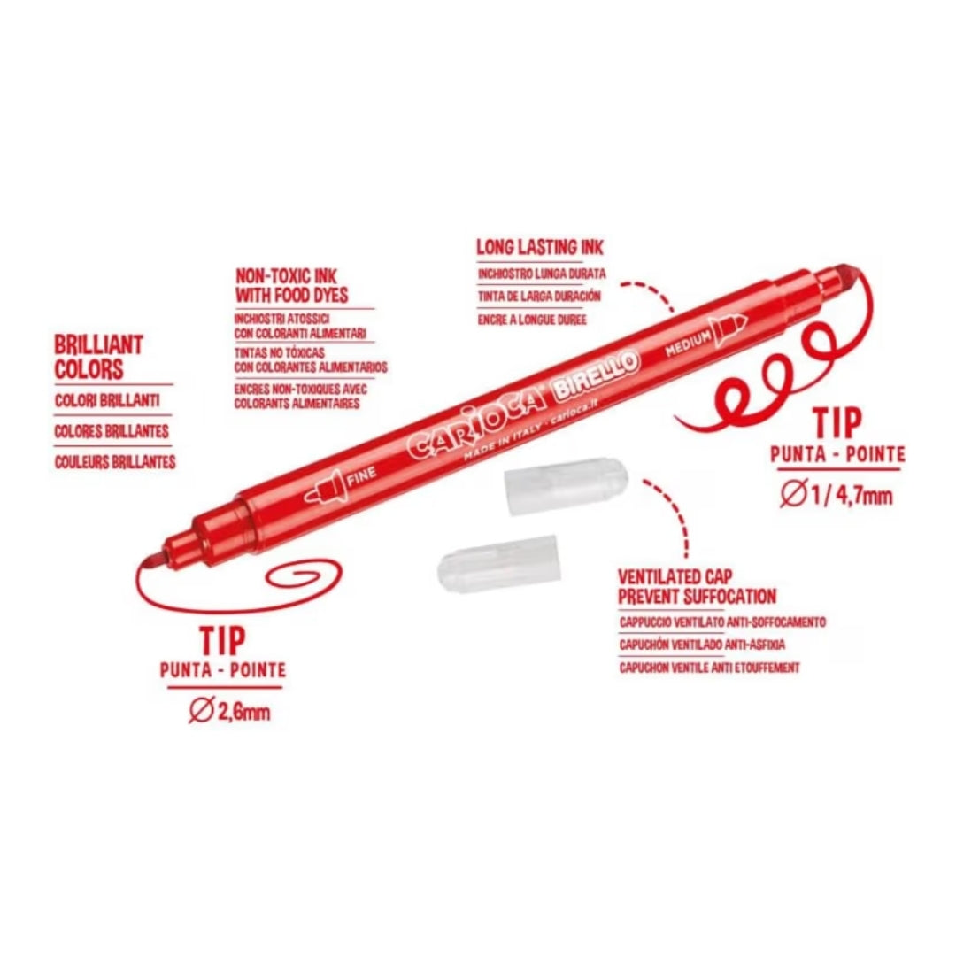 30 Marcadores Dupla Ponta Carioca