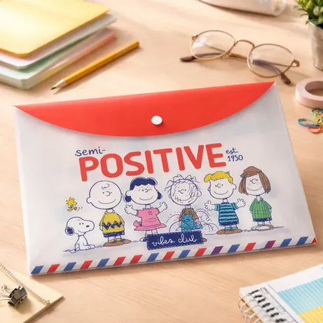 Porta Documentos A4 Snoopy com Mola