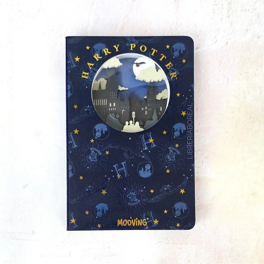 Caderno Premium Harry Potter Com Camadas Mágicas em Movimento