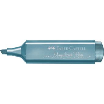 Sublinhador Metálico Azul Magnífico com Glitter Faber-Castell