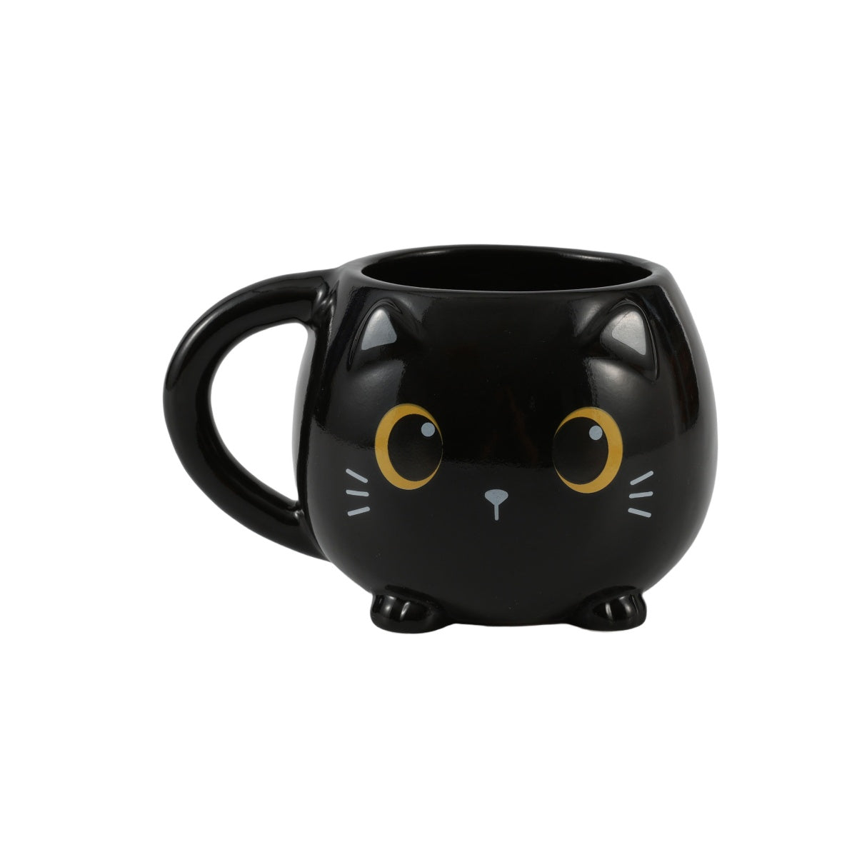 Caneca 3D Chunky Gato Preto Itotal 410ml