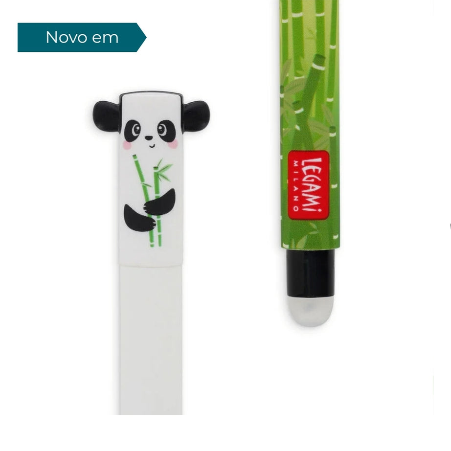 Caneta Apagável Panda com Bambu - Legami