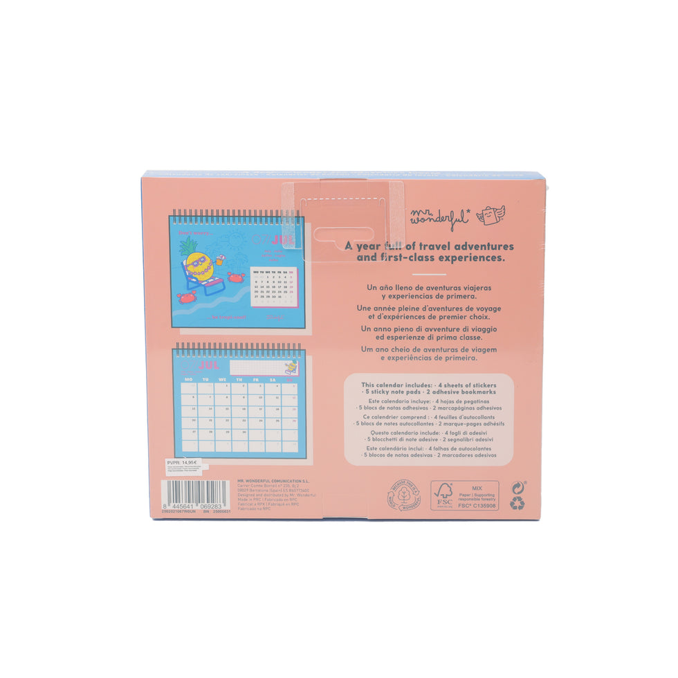 Calendário de Secretária Mr.Wonderful 2026 - Going somewhere?