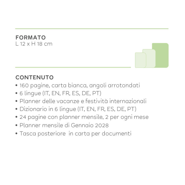 Agenda Semanal 2027 Viagens Stickers Legami
