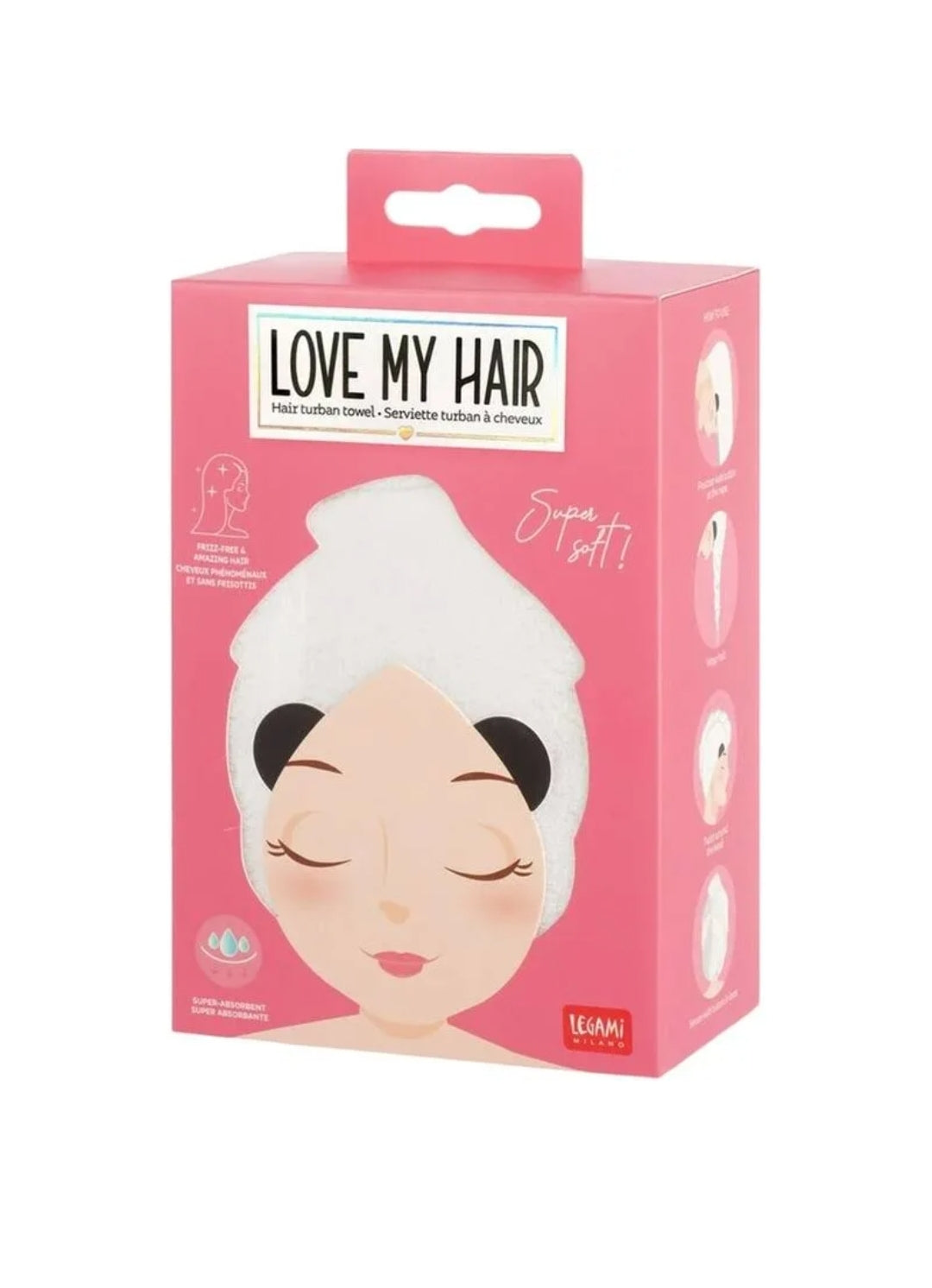 Toalha para Cabelo Panda Legami