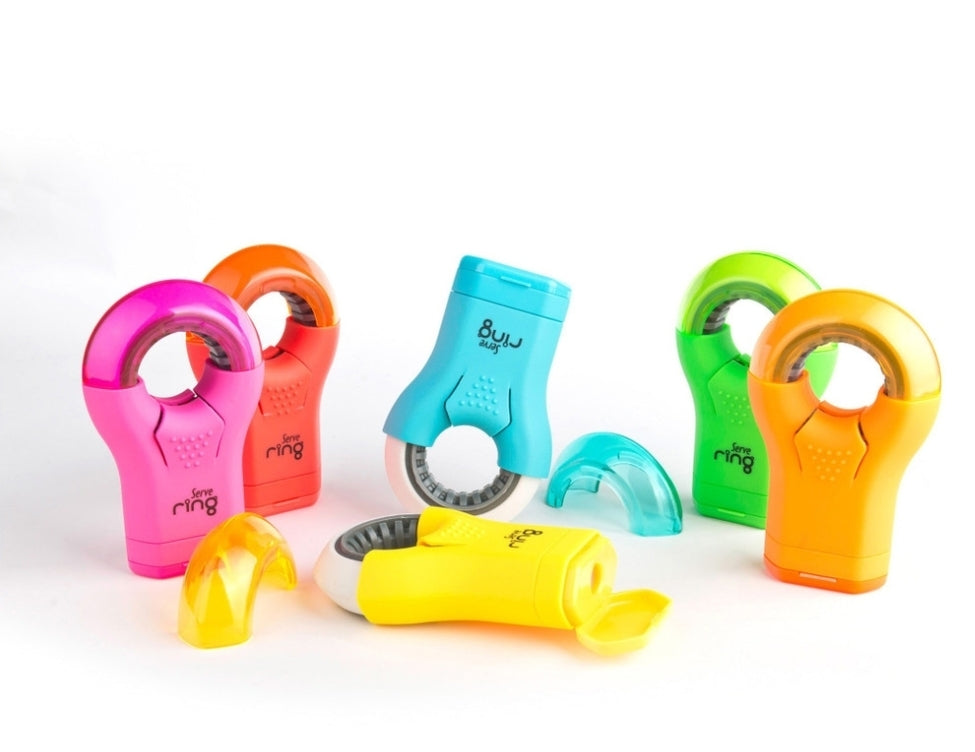 Borracha Mais Afia com Depósito Ring - Cores Sortidas