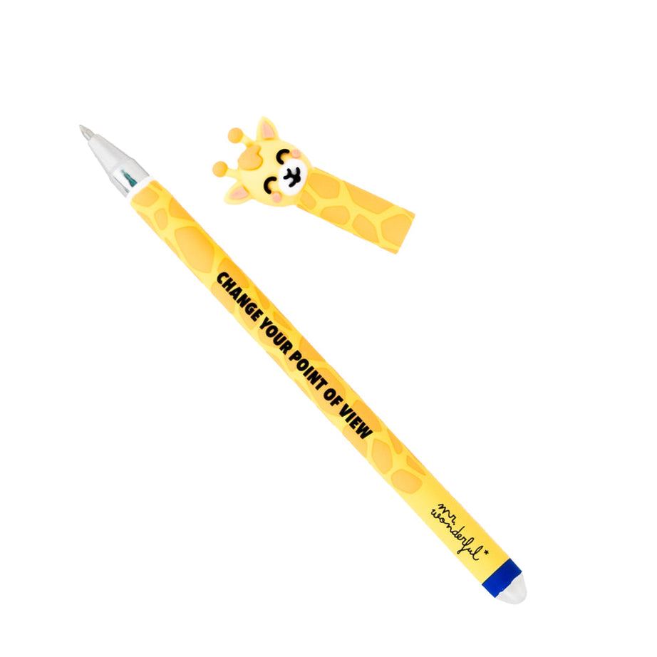 Caneta Apagável Girafa "Change your point of view" Mr.Wonderful