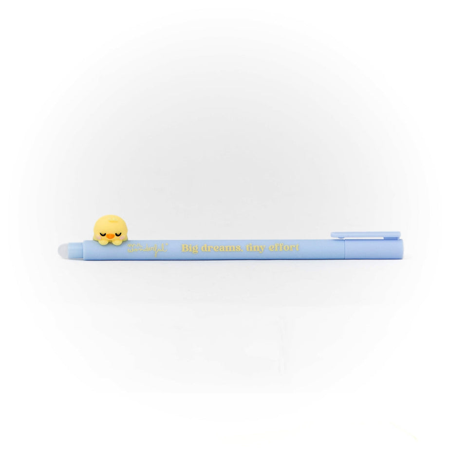 Caneta Apagável Pintainho Lazy "Big dreams, tiny effort" Mr.Wonderful